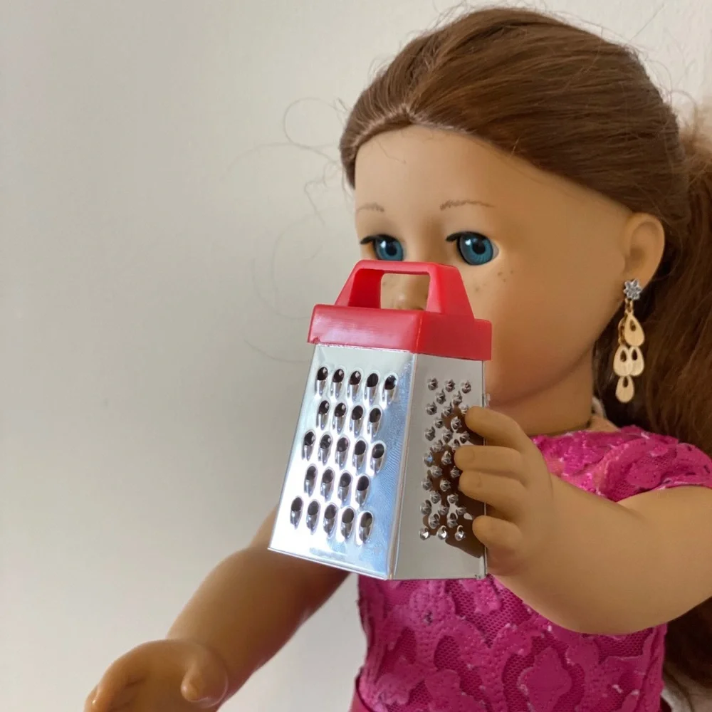 Mini Stainless Steel Grater With Red Handle